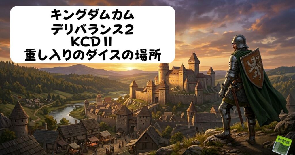 【キングダムカムデリバランス2】重し入りのダイスの場所は？1が出やすいダイスで攻略(KCD2)