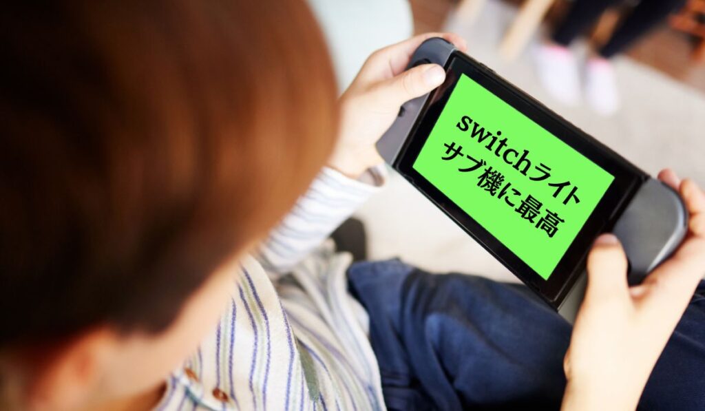 ゲームをする男の子switchライトはサブ機に最高