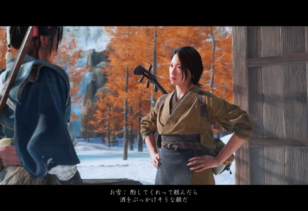 ゴーストオブヨウテイ　三味線弾きに扮する篤