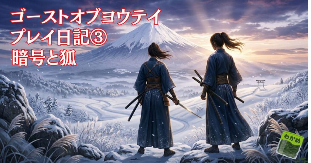 ゴーストオブヨウテイ　狐と謎解き　プレイ日記③