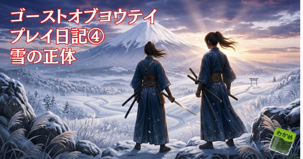 ゴーストオブヨウテイプレイ日記④雪の正体